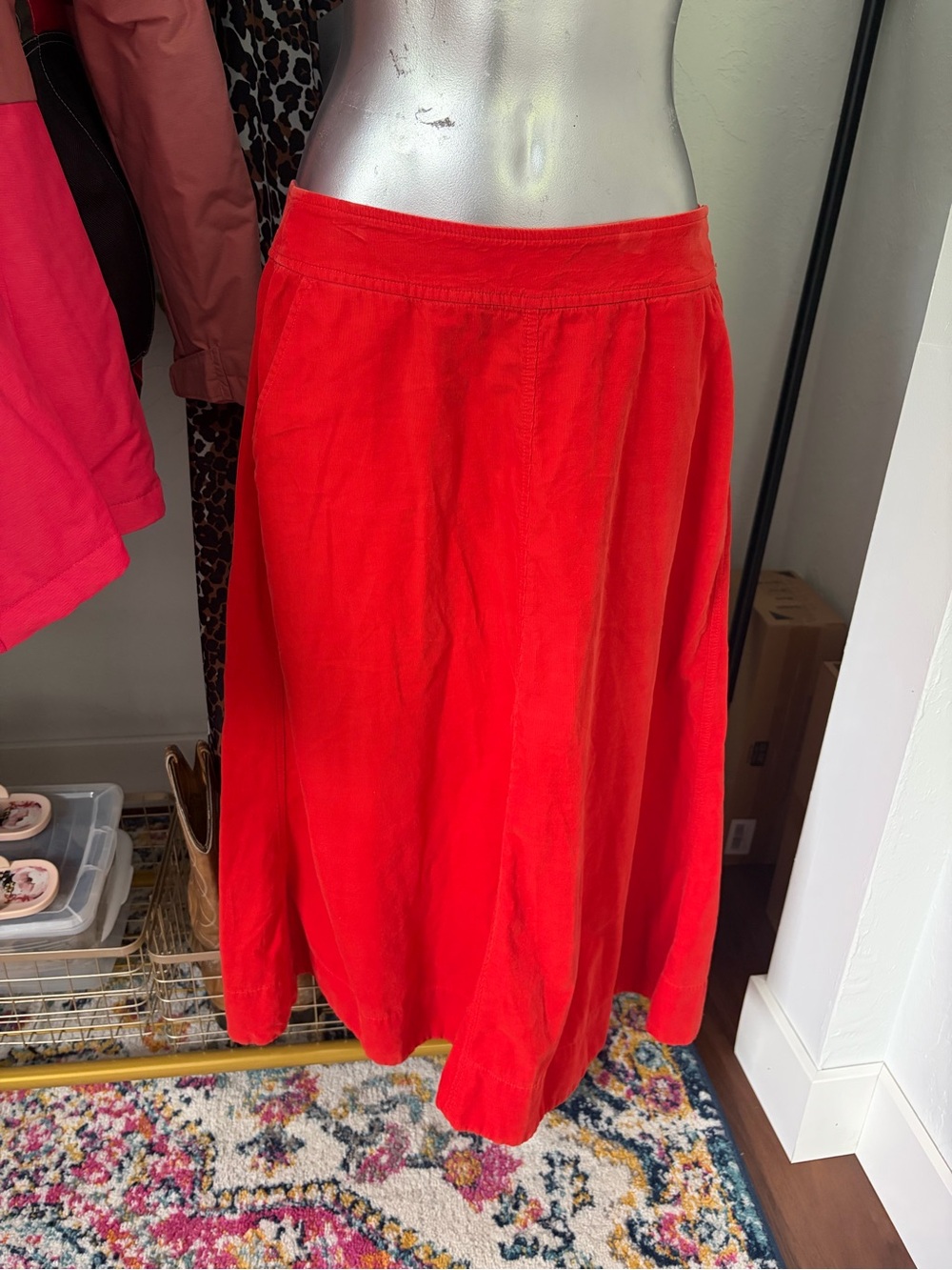 Maeve Red Women's A-Line Skirt